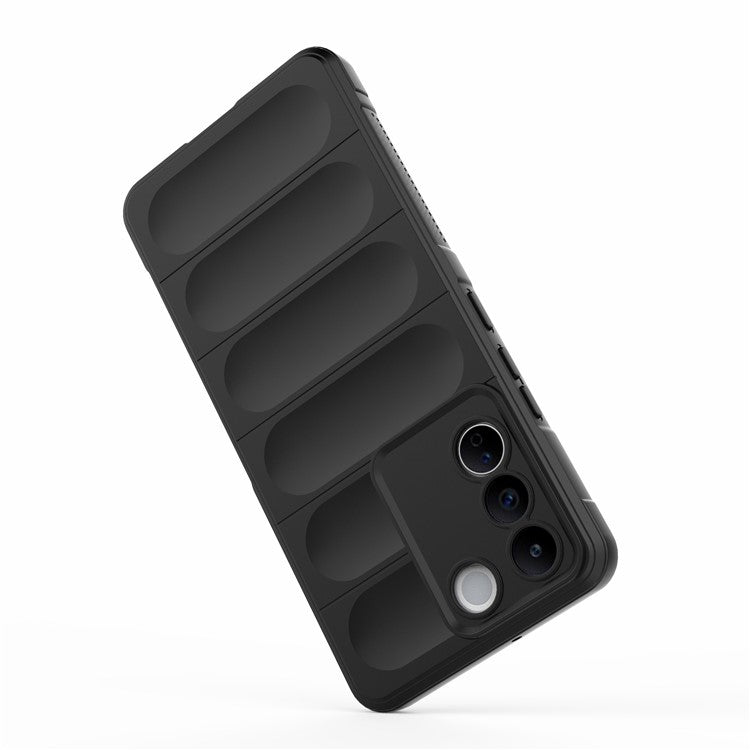 TPU Phone Case for vivo S16e 5G, Drop-proof Rugged Back Protective Phone Cover - Black