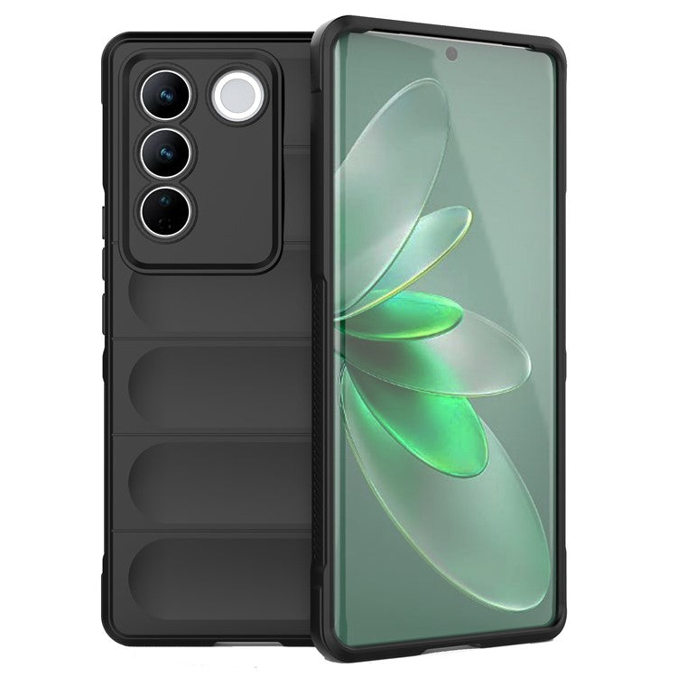 Soft TPU Phone Case for vivo S16 Pro, Anti-drop Rugged Back Phone Cover - Black