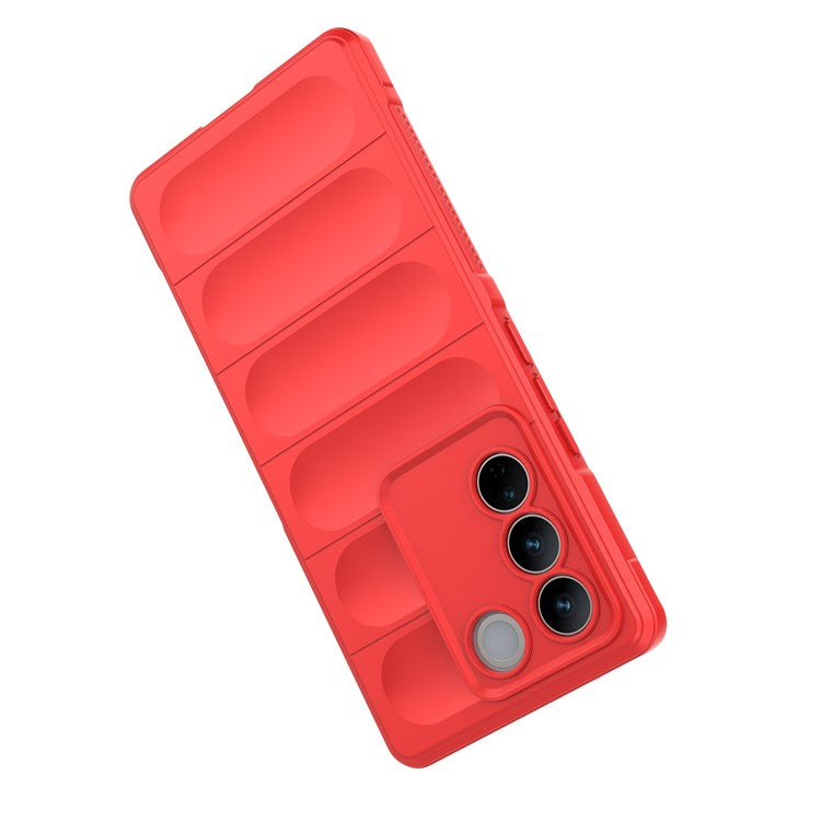 Soft TPU Phone Case for vivo S16 Pro, Anti-drop Rugged Back Phone Cover - Red