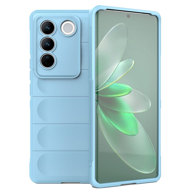 Soft TPU Phone Case for vivo S16 Pro, Anti-drop Rugged Back Phone Cover - Baby Blue