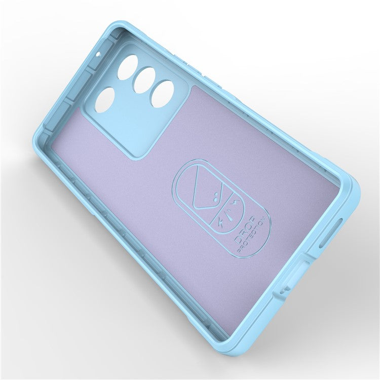 Soft TPU Phone Case for vivo S16 Pro, Anti-drop Rugged Back Phone Cover - Baby Blue