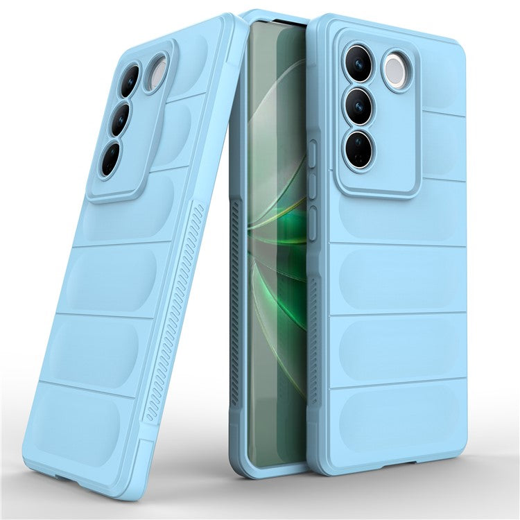 Soft TPU Phone Case for vivo S16 Pro, Anti-drop Rugged Back Phone Cover - Baby Blue