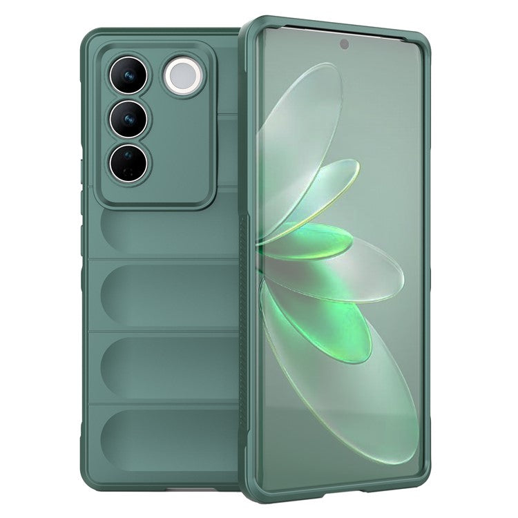 Soft TPU Phone Case for vivo S16 Pro, Anti-drop Rugged Back Phone Cover - Green