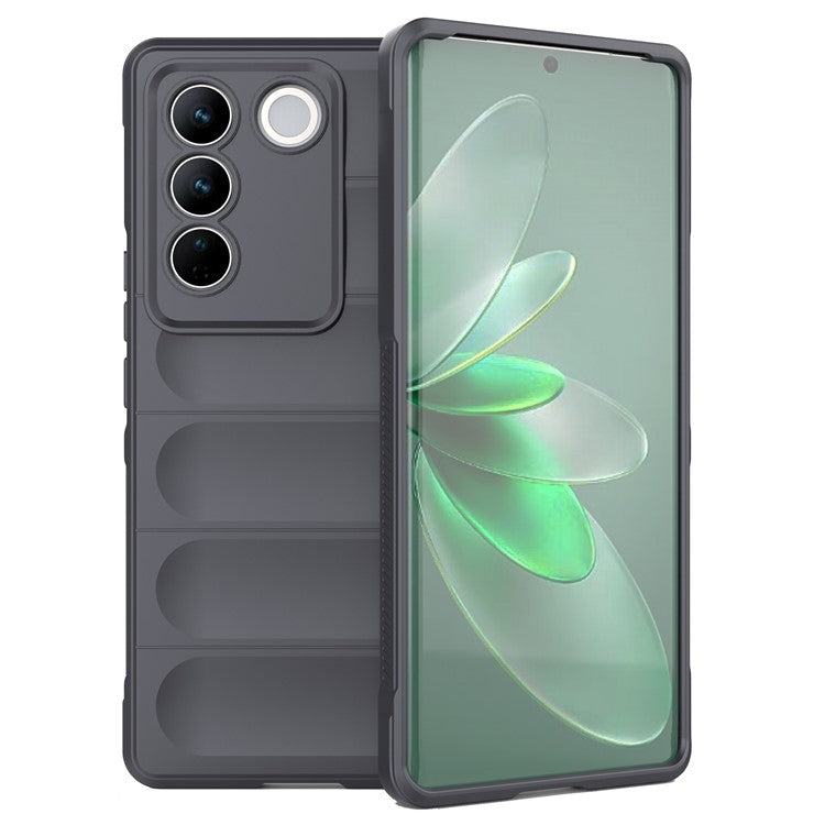 Soft TPU Phone Case for vivo S16 Pro, Anti-drop Rugged Back Phone Cover - Dark Grey