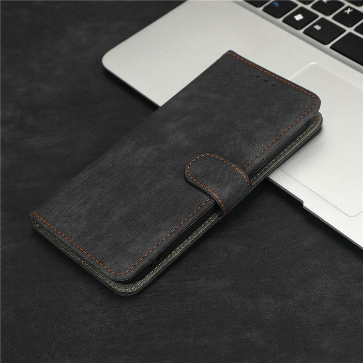 Phone Cover For vivo S16 / S16 Pro / V27 / V27 Pro RFID Blocking Flip Leather Wallet Case with Stand Anti-fall Phone Shell - Black