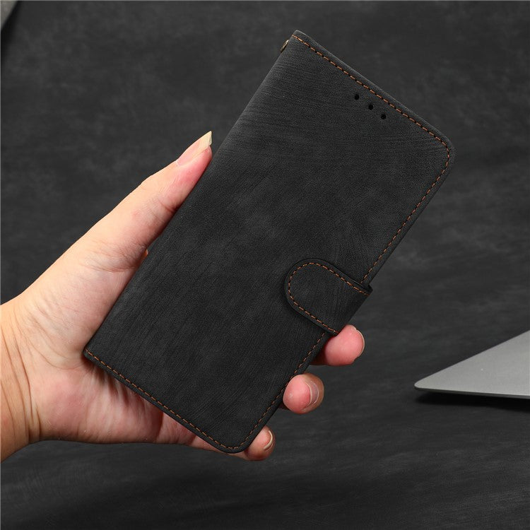 Phone Cover For vivo S16 / S16 Pro / V27 / V27 Pro RFID Blocking Flip Leather Wallet Case with Stand Anti-fall Phone Shell - Black