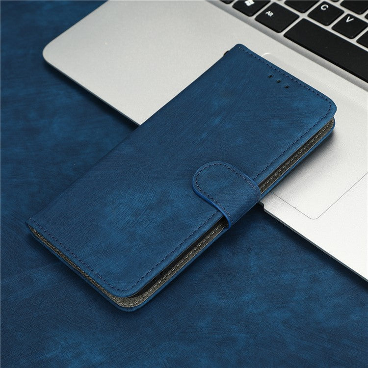 Phone Cover For vivo S16 / S16 Pro / V27 / V27 Pro RFID Blocking Flip Leather Wallet Case with Stand Anti-fall Phone Shell - Blue