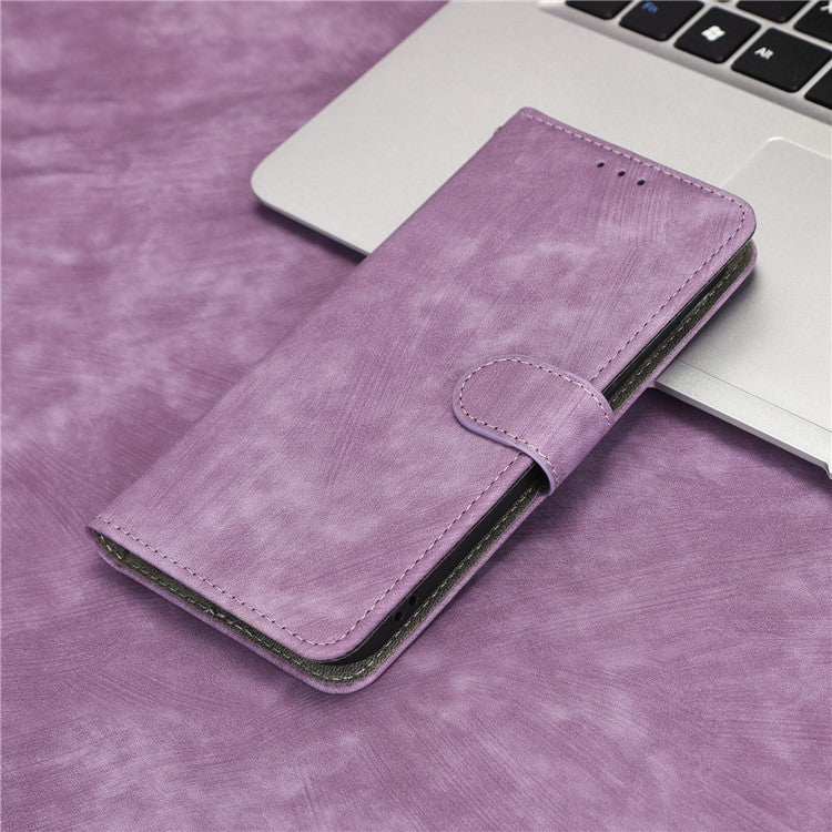 Phone Cover For vivo S16 / S16 Pro / V27 / V27 Pro RFID Blocking Flip Leather Wallet Case with Stand Anti-fall Phone Shell - Purple