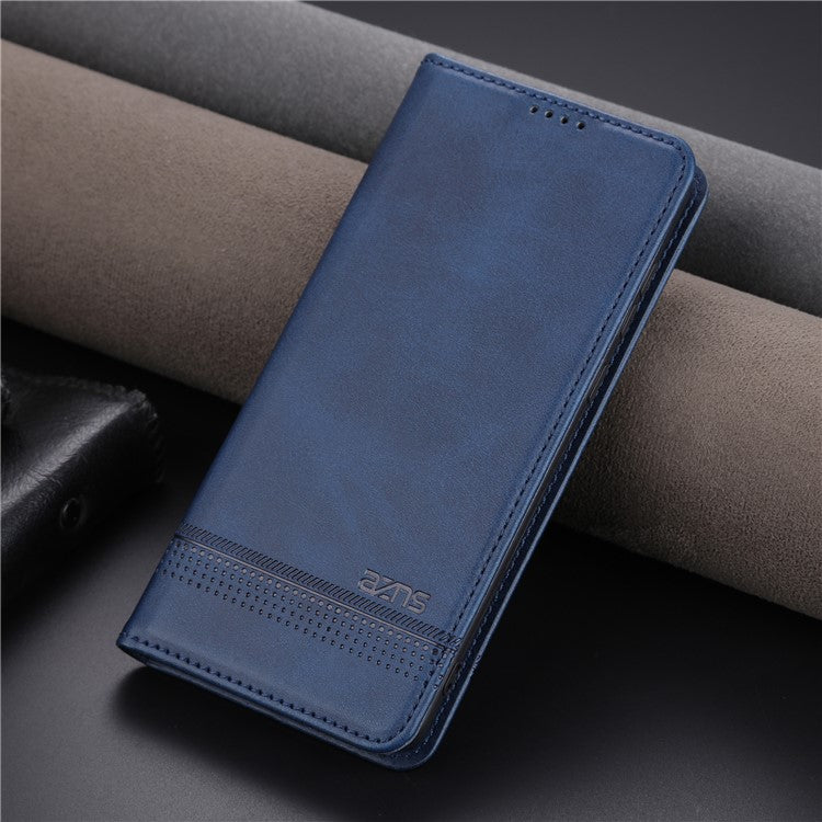 AZNS For vivo S16 / S16 Pro Phone Stand Case PU Leather Wallet Magnetic Phone Cover - Blue