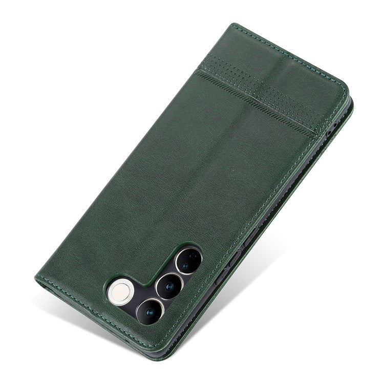 AZNS For vivo S16 / S16 Pro Phone Stand Case PU Leather Wallet Magnetic Phone Cover - Green