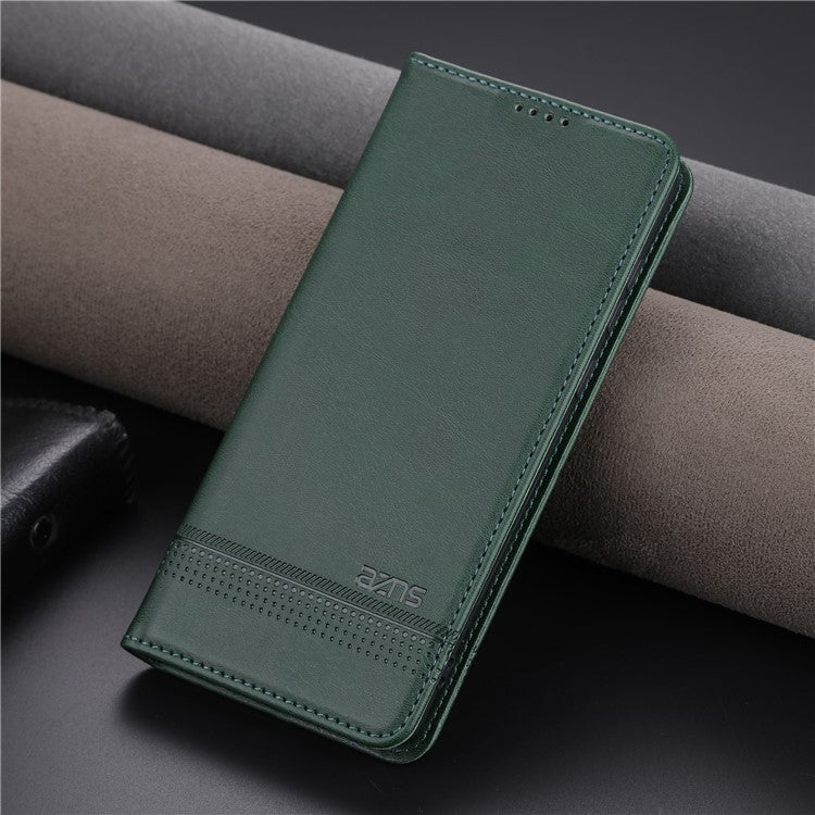 AZNS For vivo S16 / S16 Pro Phone Stand Case PU Leather Wallet Magnetic Phone Cover - Green