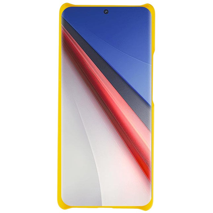 For vivo iQOO 11 Pro 5G Rubberized PC Protective Case Glossy Surface Glossy Back Phone Cover - Yellow