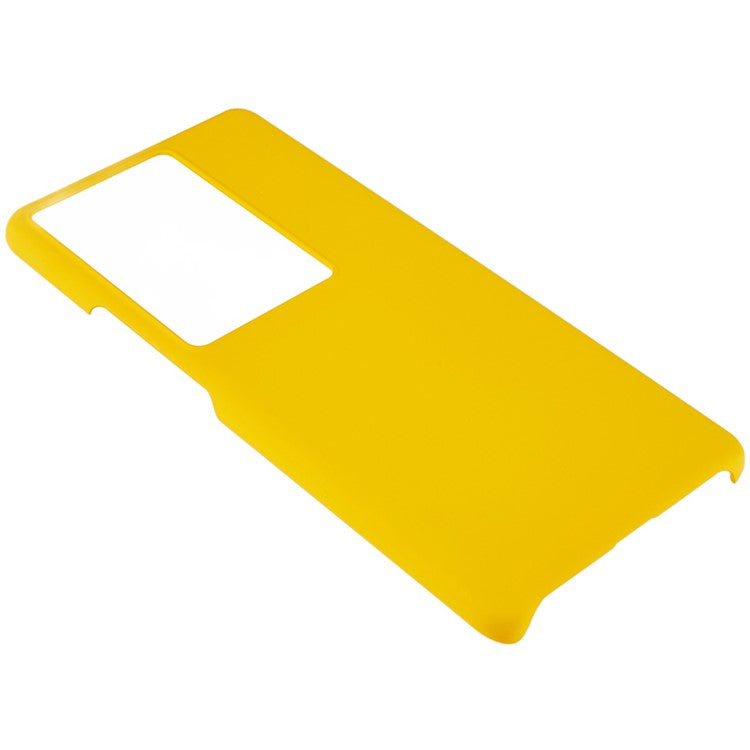 For vivo iQOO 11 Pro 5G Rubberized PC Protective Case Glossy Surface Glossy Back Phone Cover - Yellow