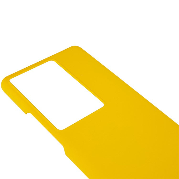 For vivo iQOO 11 Pro 5G Rubberized PC Protective Case Glossy Surface Glossy Back Phone Cover - Yellow