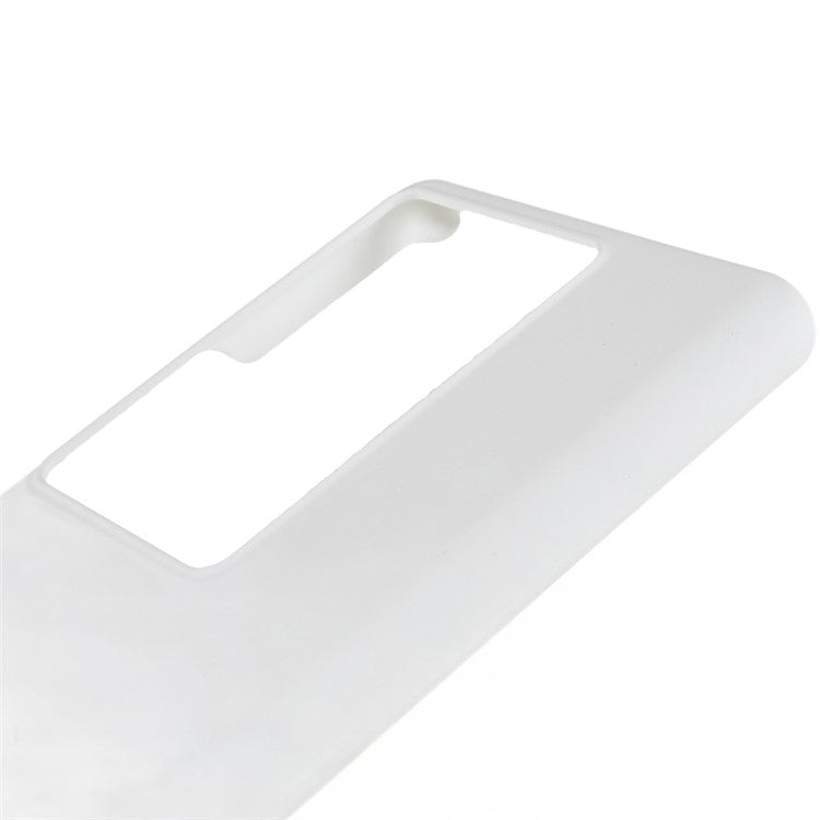 For vivo iQOO 11 Pro 5G Rubberized PC Protective Case Glossy Surface Glossy Back Phone Cover - White