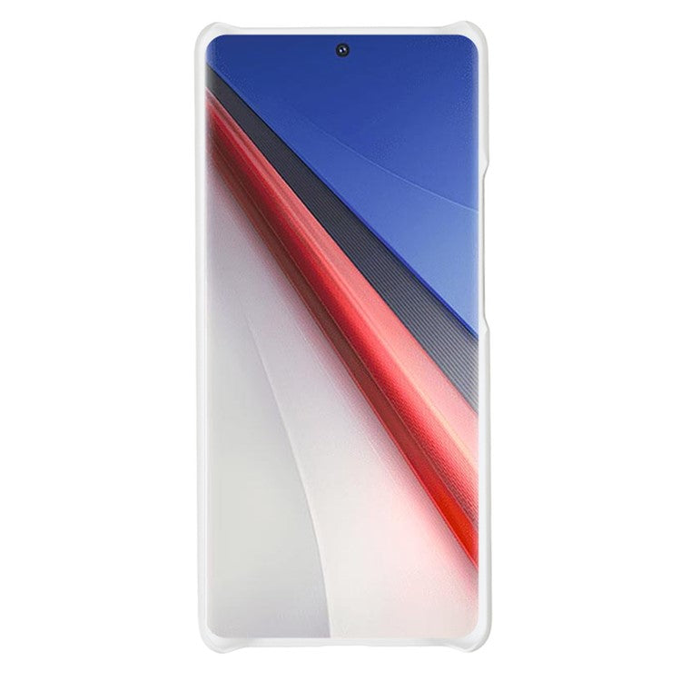 For vivo iQOO 11 Pro 5G Rubberized PC Protective Case Glossy Surface Glossy Back Phone Cover - Transparent