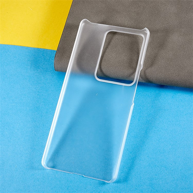 For vivo iQOO 11 Pro 5G Rubberized PC Protective Case Glossy Surface Glossy Back Phone Cover - Transparent