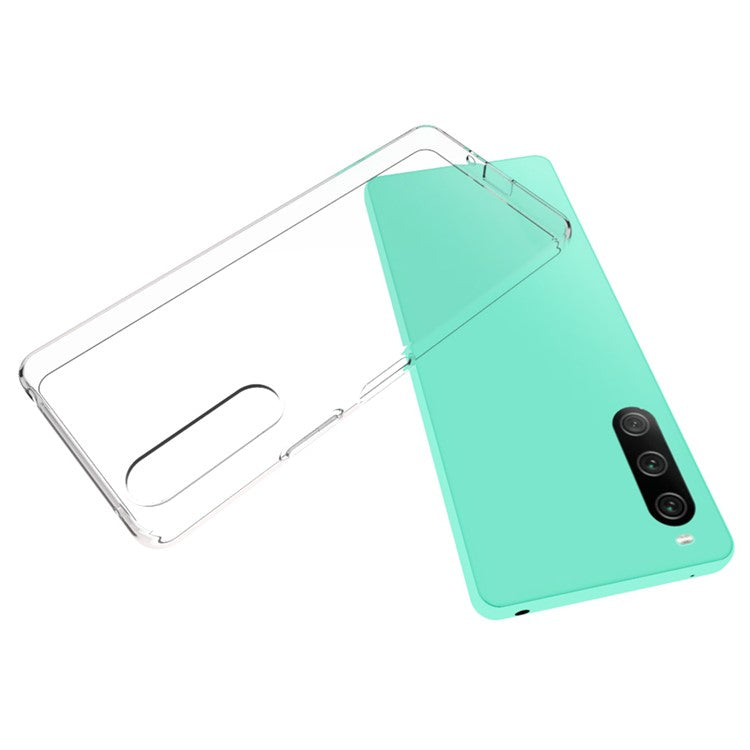 10Pcs / Pack For Sony Xperia 10 V Soft TPU Phone Case Inner Watermark-Free Clear Mobile Phone Cover