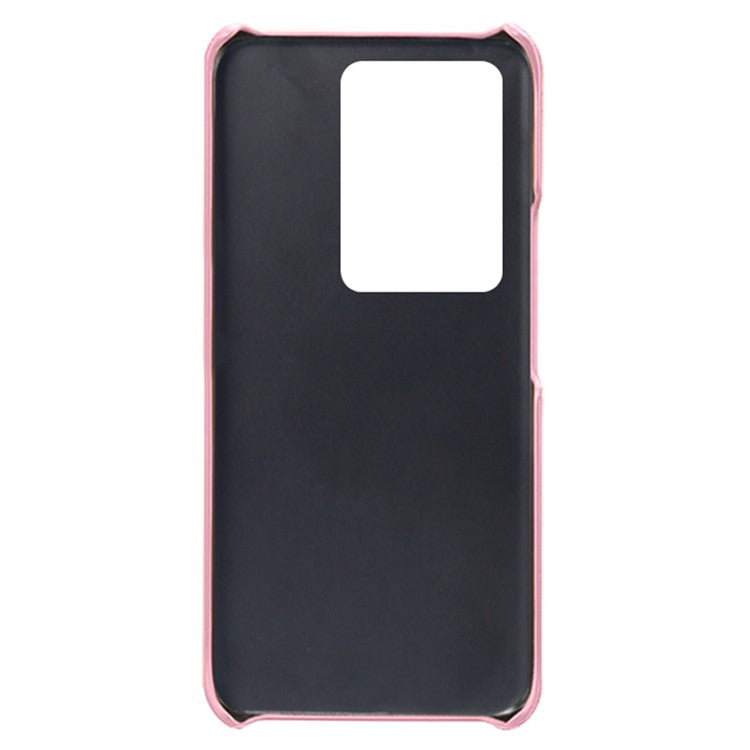 For vivo S16 / S16 Pro Anti-drop Phone Case Double Card Slots Leather Coated PC Cover - Rose Gold