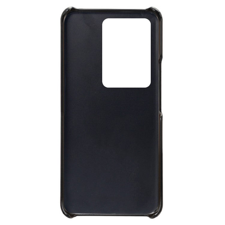 For vivo S16 / S16 Pro Anti-drop Phone Case Double Card Slots Leather Coated PC Cover - Black