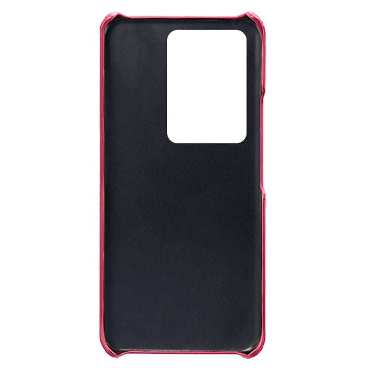 For vivo S16 / S16 Pro Anti-drop Phone Case Double Card Slots Leather Coated PC Cover - Rose