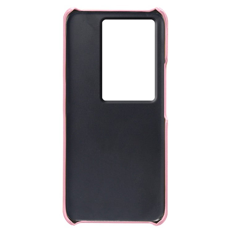 For vivo iQOO 11 Pro 5G Phone Cover Dual Card Slots PU Leather Coated PC Back Cover - Rose Gold