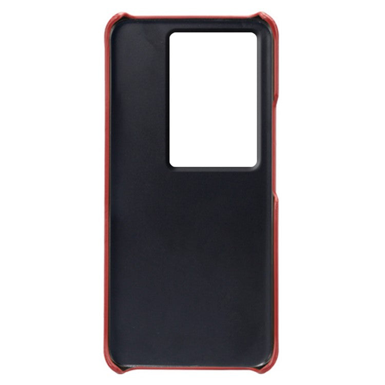 For vivo iQOO 11 Pro 5G Phone Cover Dual Card Slots PU Leather Coated PC Back Cover - Red