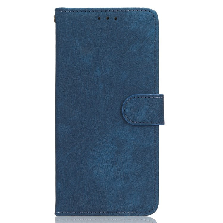 For Realme 9i 4G / Oppo A36 / A76 / A96 4G Leather Phone Case RFID Blocking Phone Wallet Stand Cover with Strap - Blue