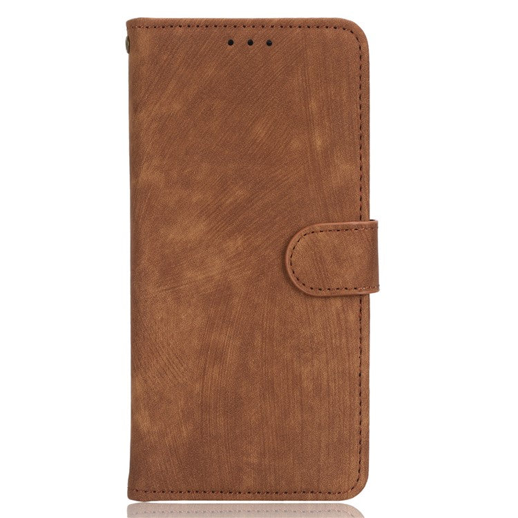 For Realme 9i 4G / Oppo A36 / A76 / A96 4G Leather Phone Case RFID Blocking Phone Wallet Stand Cover with Strap - Brown