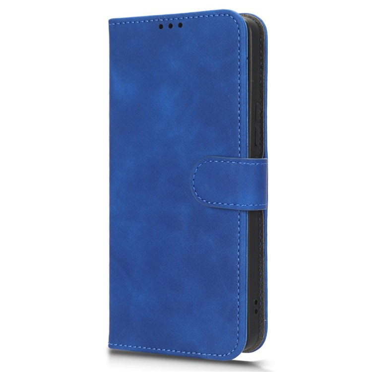 For vivo S16e 5G PU Leather Phone Stand Case Drop-proof Cell Phone Wallet Cover - Blue