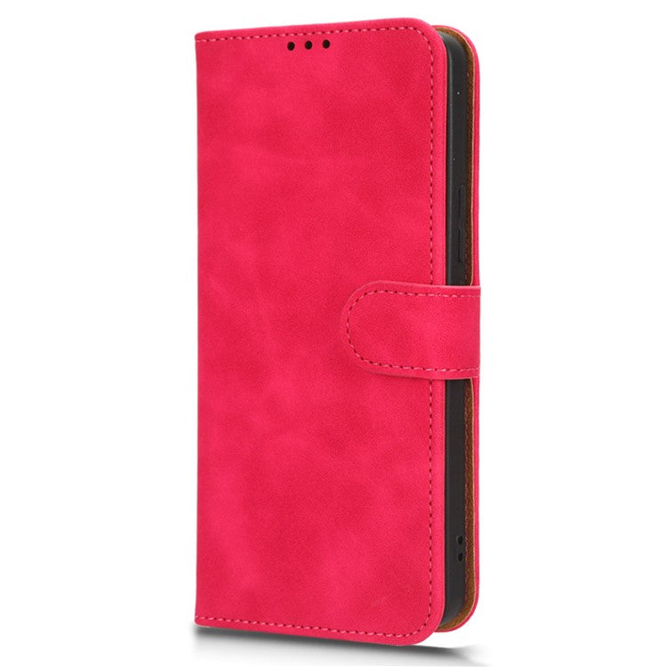 For vivo S16e 5G PU Leather Phone Stand Case Drop-proof Cell Phone Wallet Cover - Rose