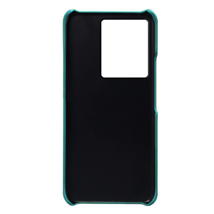 For vivo iQOO Z7 5G Dual Card Slots Pocket PU Leather + Hard PC Cover Phone Case - Green