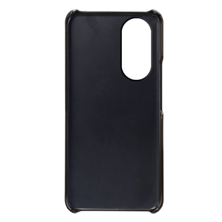 For vivo Y100 5G Drop Protection Phone Case Dual Card Slots PU Leather Coated PC Cover - Black