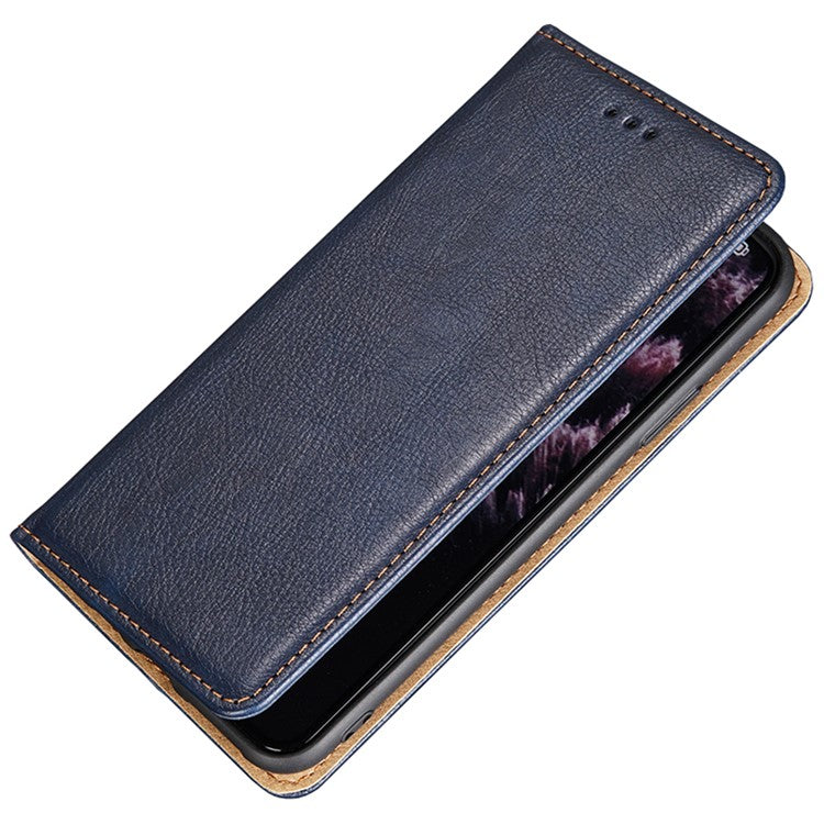 For vivo S16e 5G PU Leather Wallet Stand Case Magnetic Closing Anti-drop Phone Cover - Brown