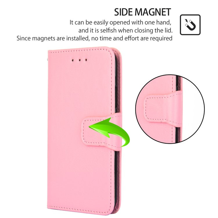 For vivo iQOO Z7 5G Leather Wallet Phone Case Shockproof Folding Stand Cover - Pink