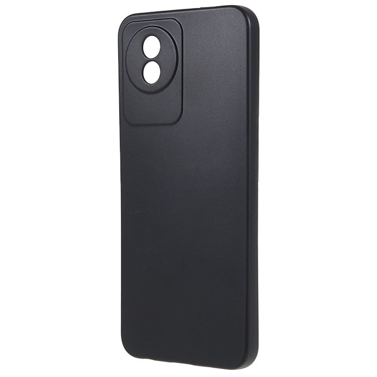 Protective Phone Case for vivo Y02 4G , Matte Flexible TPU Phone Back Cover - Black