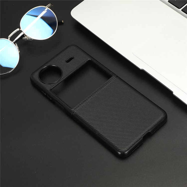 Cell Phone Case for vivo X Flip Shockproof Slim Case PU Leather + PC Phone Cover - Black