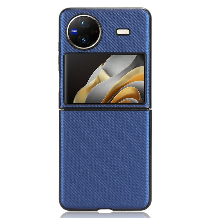 Cell Phone Case for vivo X Flip Shockproof Slim Case PU Leather + PC Phone Cover - Blue