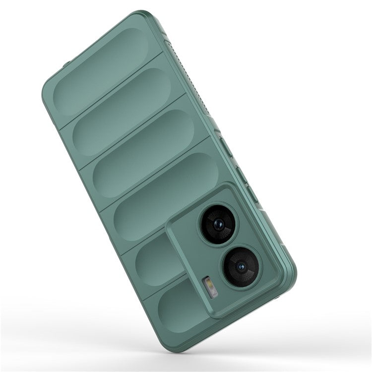 For vivo iQOO Z7 5G Rugged Phone Case Anti-scratch Soft TPU Phone Cover - Green