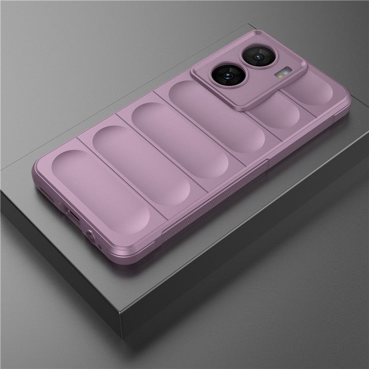 For vivo iQOO Z7 5G Rugged Phone Case Anti-scratch Soft TPU Phone Cover - Light Purple