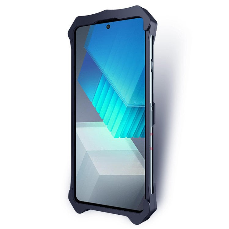 For vivo iQOO Neo7 5G Aluminum Alloy Shockproof Phone Case Anti-drop Smartphone Back Cover