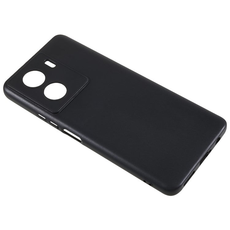 For vivo iQOO Z7 5G Glossy Phone Case Scratch-resistant TPU Cover - Black