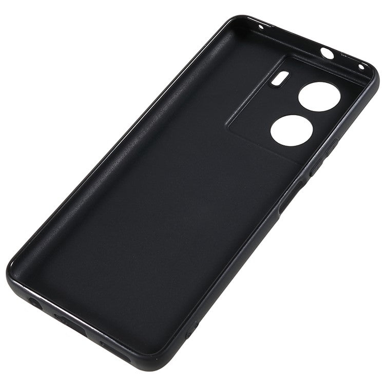 For vivo iQOO Z7 5G Glossy Phone Case Scratch-resistant TPU Cover - Black