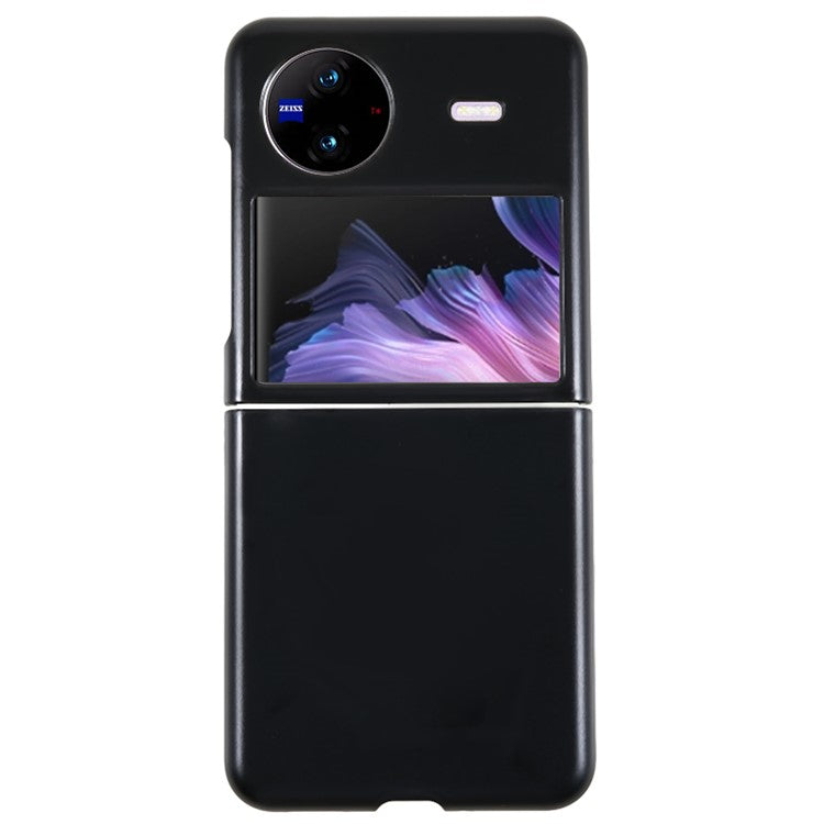 PC Phone Case for vivo X Flip Anti-Scratch Two-Piece Design Protective Phone Cover - Black