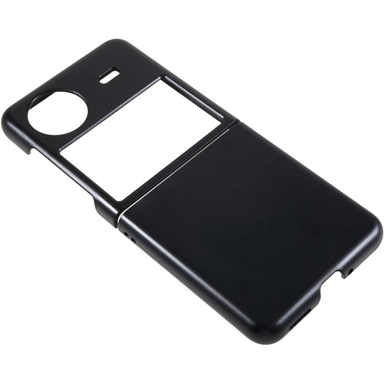 PC Phone Case for vivo X Flip Anti-Scratch Two-Piece Design Protective Phone Cover - Black