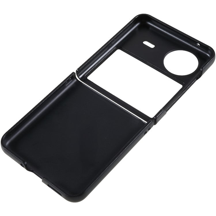 PC Phone Case for vivo X Flip Anti-Scratch Two-Piece Design Protective Phone Cover - Black