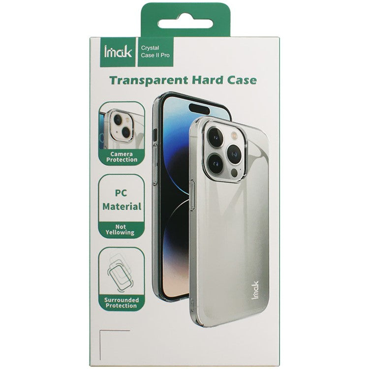 IMAK Air II Pro Clear Phone Case for vivo X Fold2 , Two-Piece Design Hard PC Shell (Upper Cover+Lower Cover)