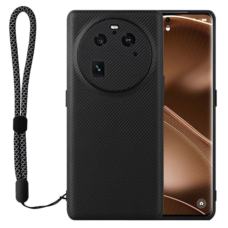 VILI TC Series for Oppo Find X6 Pro Textured Leather Coated TPU Case Drop-proof Cell Phone Cover