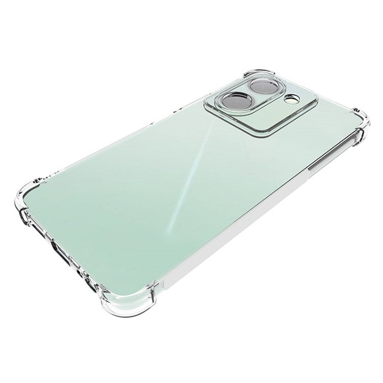 For vivo Y78 5G Anti-Slip Phone TPU Case Shockproof Transparent Cell Phone Cover