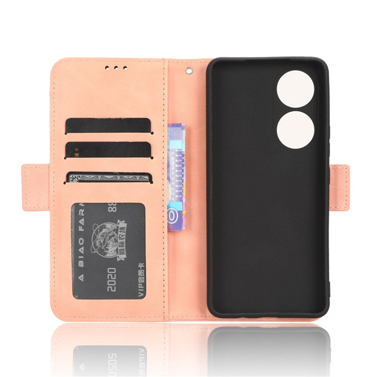 For vivo Y100 5G / T2 5G Multiple Card Slots Drop-proof PU Leather Phone Case Stand Wallet Cover - Pink